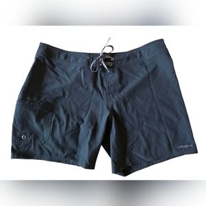 Patagonia Lace Up Board Shorts Black Size 10 EUC